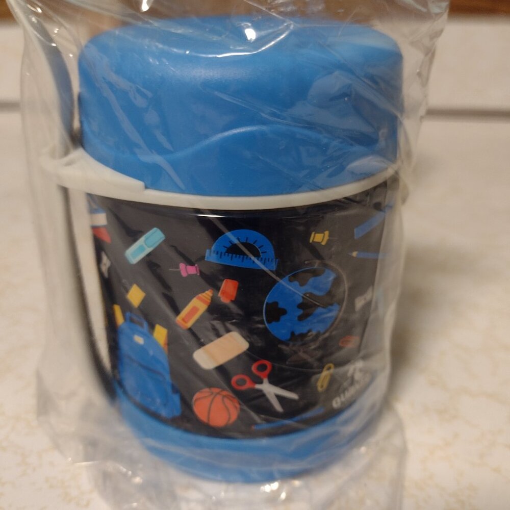 Quaker New in Box School Themed Thermos with Spork
